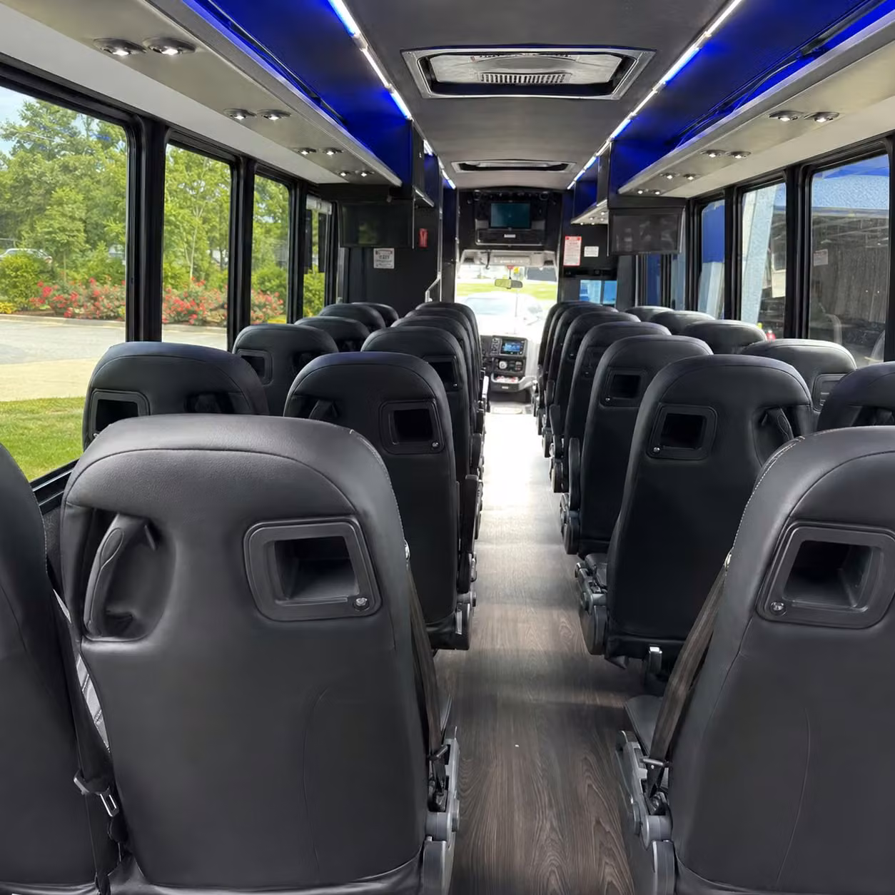 28 passenger minibus interior