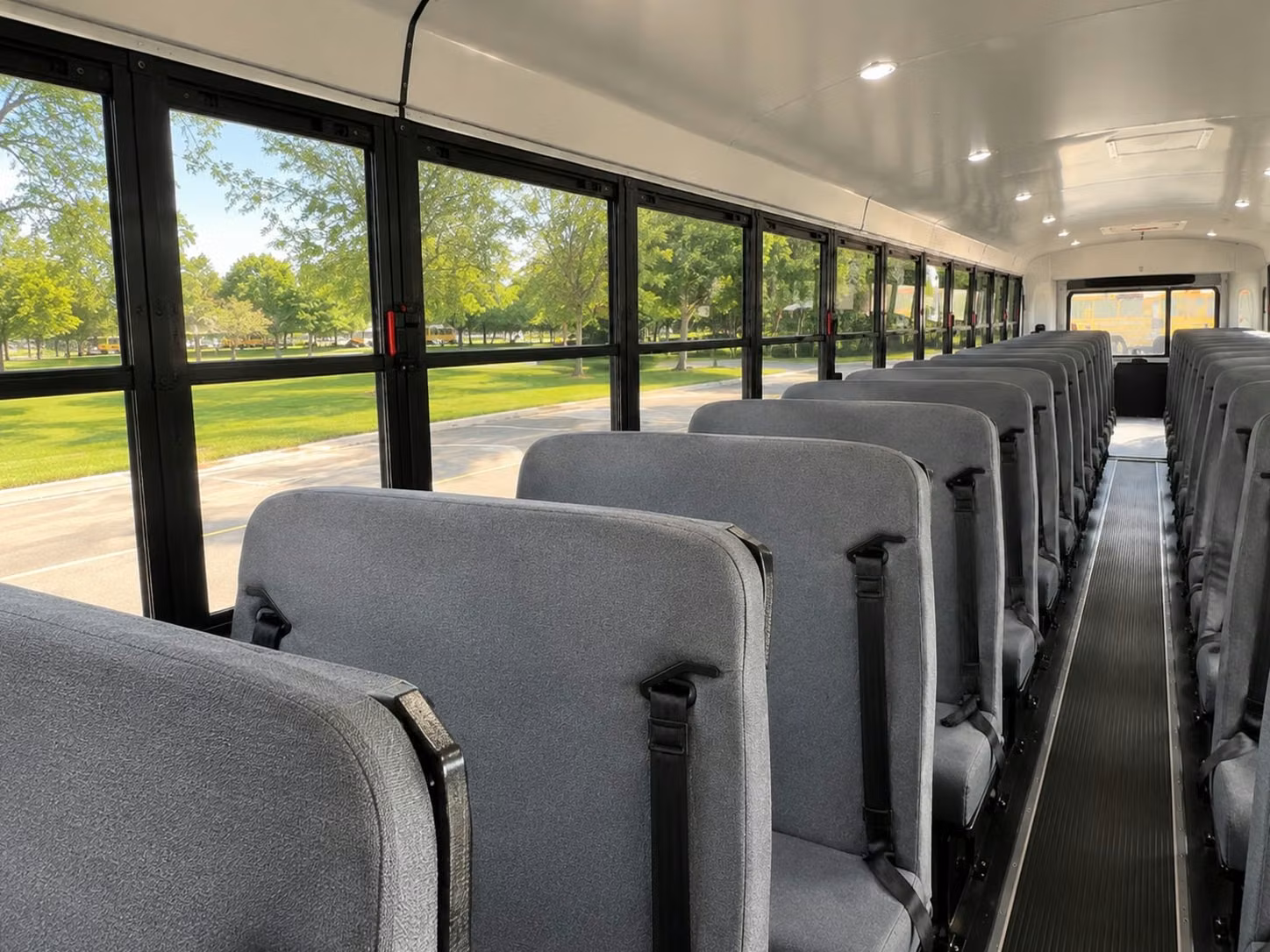 school bus interior