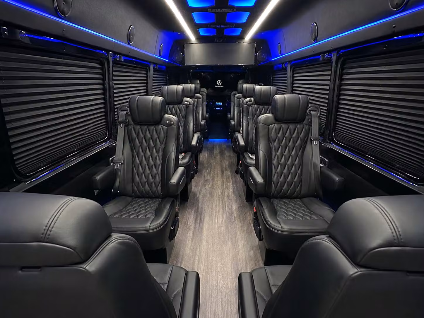 sprinter van with driver inside